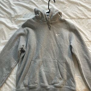 Nike Light Gray Fleece Hoodie